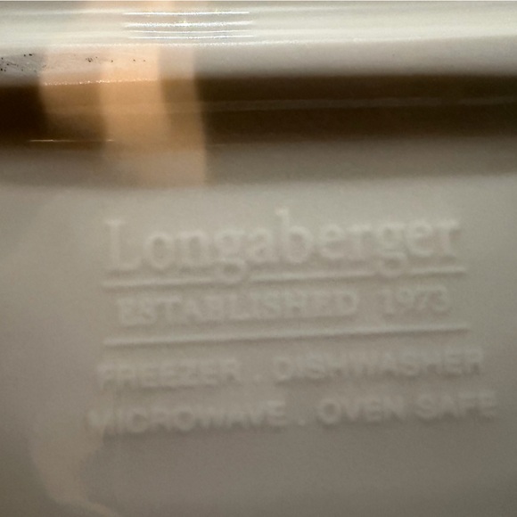 Longaberger Cream Oval Serving Dish - Picture 5 of 5